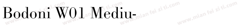 Bodoni W01 Mediu字体转换